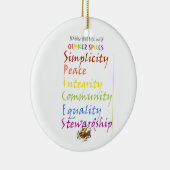 Quaker Specices Keramisch Ornament (Rechts)