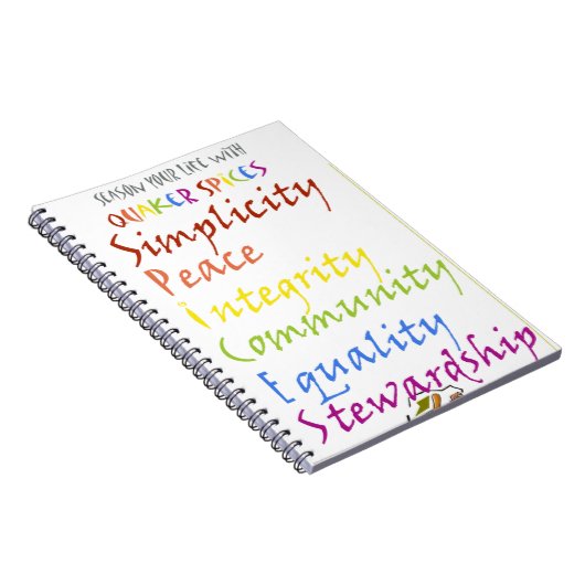 Quaker Specices Notitieboek (Rechterzijde)