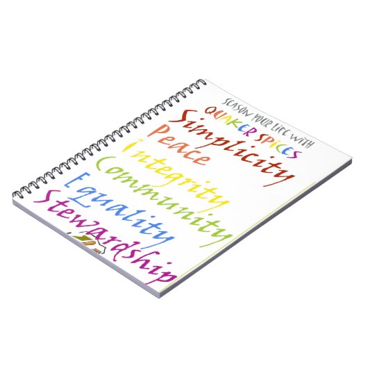 Quaker Specices Notitieboek (Linkerzijde)