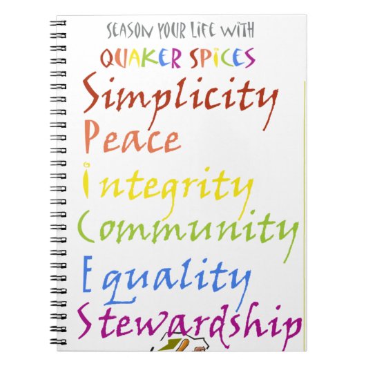 Quaker Specices Notitieboek (Voorkant)