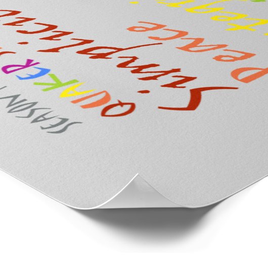 Quaker Specices Poster (Hoek)