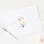 Quaker Specices Ronde Sticker (Envelop)