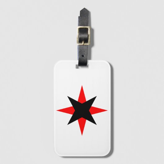 Quaker Star Bagagelabel (Voorkant (verticaal))