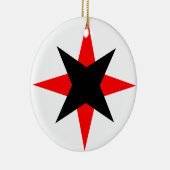 Quaker Star Keramisch Ornament (Rechts)