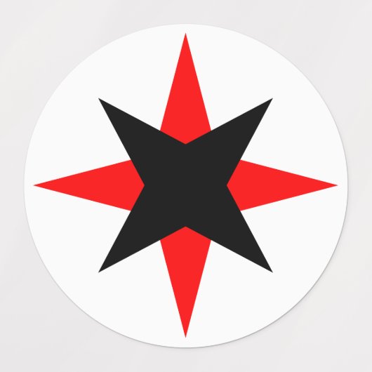 Quaker Star Labels (Design 1)