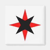 Quaker Star Magneet (Voorkant)