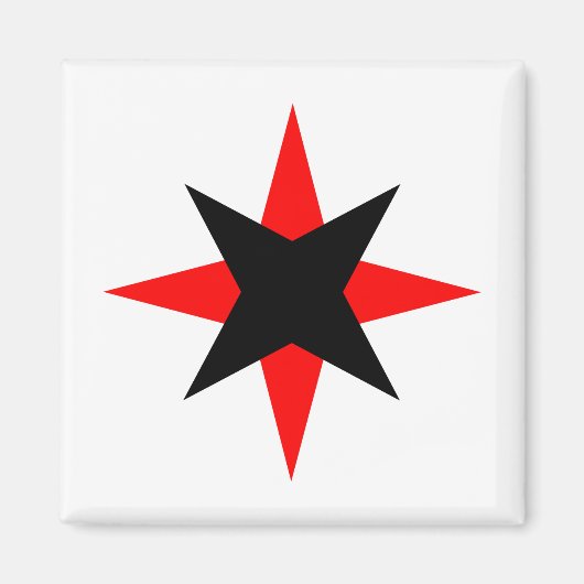 Quaker Star Magneet (Voorkant)