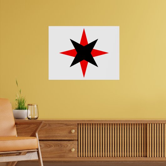 Quaker Star Poster (Woonkamer 2)