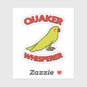 Quaker Whisperer Parrot Sticker
