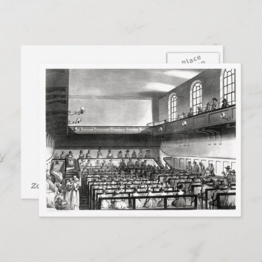 Quakers Meeting, van Ackermann Briefkaart (Voorkant / Achterkant)