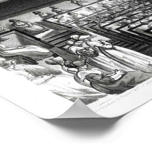 Quakers Meeting, van Ackermann Poster (Hoek)