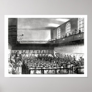 Quakers Meeting, van Ackermann Poster
