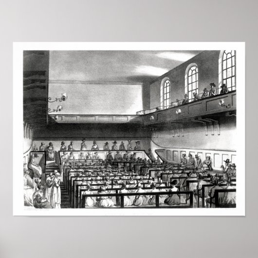Quakers Meeting, van Ackermann Poster (Voorkant)