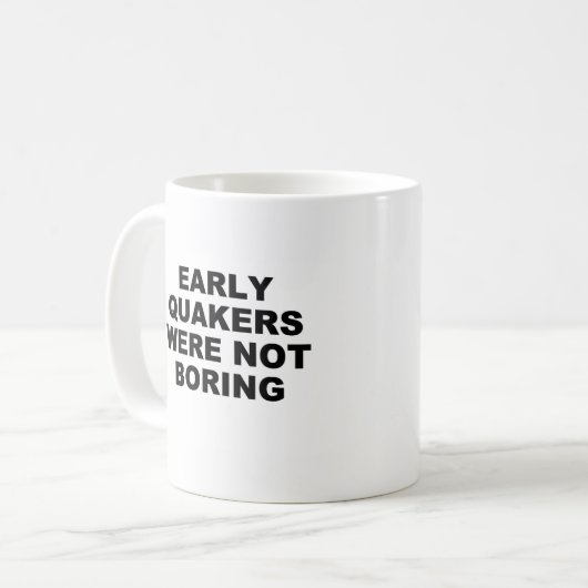Quakers Mok (Voorkant links)