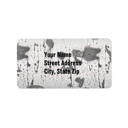 Quaking Aspen Bark Etiket (Voorkant)