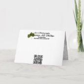 Quaking Aspen Bark Foto gefilterd Blank binnen Kaart (Achterkant)