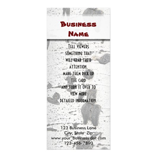 Quaking Aspen Bark Reclamekaart (Voorkant)