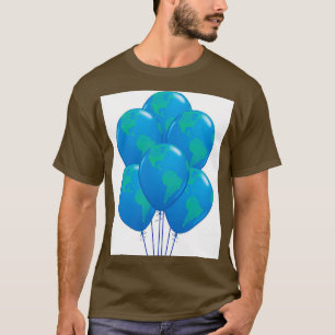 Qualate Wereldbol Biologisch afbreekbare late ball T-shirt