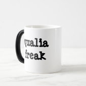 Qualia Freak-mok voor warmtebehandeling (rechts) Magische Mok (Voorkant links)
