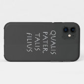 Qualis pater talis filius Case-Mate iPhone case (Achterkant (horizontaal))