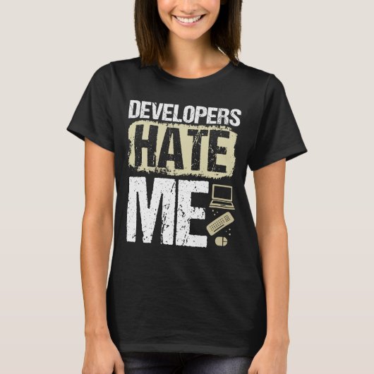 Quality Assurance Code Tester QA Engineering T-shirt (Voorkant)