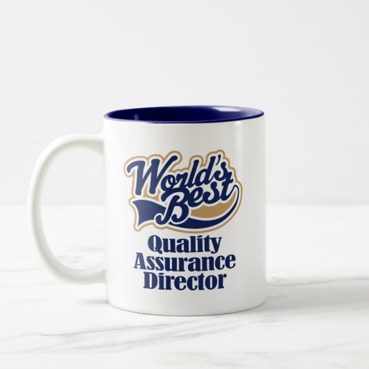 Quality Assurance Director Cadeft Tweekleurige Koffiemok (Links)