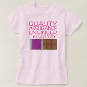 Quality Assurance Engineer Chocolate Gift for her T-shirt