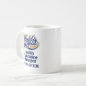 Quality Assurance Manager - Aangepaste microscoopc Koffiemok (Voorkant links)