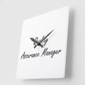 Quality Assurance Manager Artististic Job Design Vierkante Klok (Hoek)