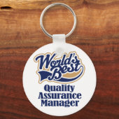 Quality Assurance Manager Gift Sleutelhanger (Voorkant)