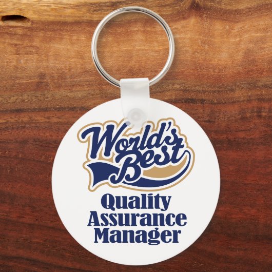 Quality Assurance Manager Gift Sleutelhanger (Voorkant)