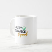 Quality Assurance Squad – QA Team Mug Koffiemok (Voorkant links)