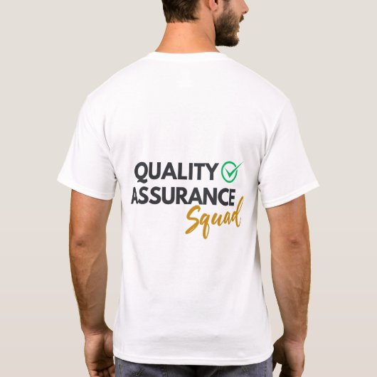 Quality Assurance Squad – QA Team Shirt (Achterkant)
