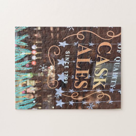 Quality Cask Ales, Pub Window, Londen, Engeland Legpuzzel (Horizontaal)