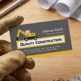 Quality Construction Company — Elegant Yellow Visitekaartje
