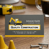 Quality Construction Company — Elegant Yellow Visitekaartje