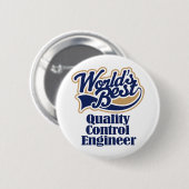 Quality Control Engineer Gift Ronde Button 5,7 Cm (Voorkant /achterkant)