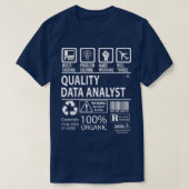 Quality Data Analyst MultiTasking Certified Job Gi T-shirt (Design voorkant)