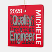 Quality Engineer Extraordinaire CUSTOM Keramisch Ornament (Links)