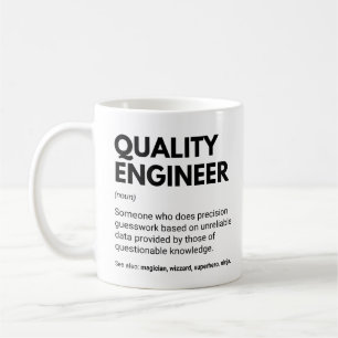 Quality Engineer Funny Definition Koffiemok