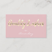 Quality Lash Extension QRCode Logo Gold Visitekaartje (Voorkant)