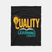 Quality Learning Center Funny School Quote Fleece Deken (Voorkant)