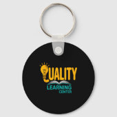 Quality Learning Center Funny School Quote  Sleutelhanger (Voorkant)