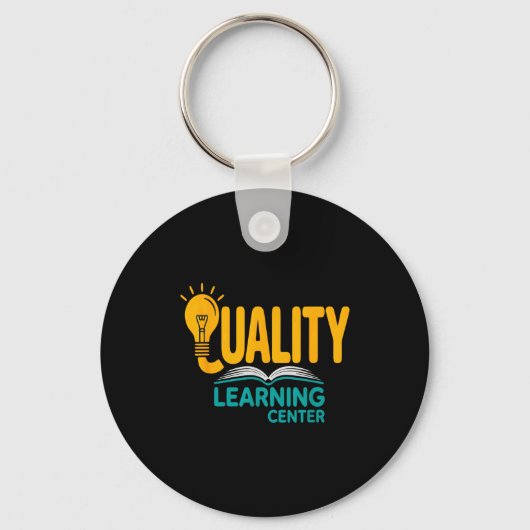 Quality Learning Center Funny School Quote Sleutelhanger (Voorkant)