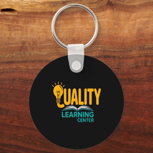 Quality Learning Center Funny School Quote  Sleutelhanger (Voorkant)