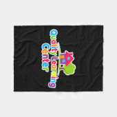 Quality Learning Center School Quote Fleece Deken (Voorkant (Horizontaal))