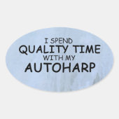 Quality Time Autoharp Oval Sticker (Voorkant)