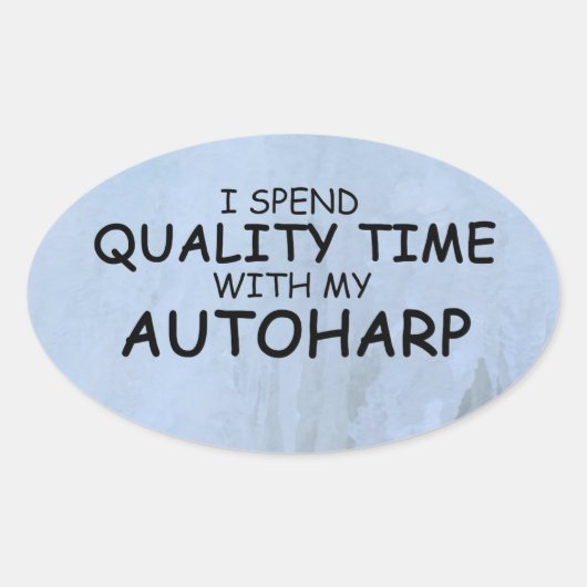 Quality Time Autoharp Oval Sticker (Voorkant)