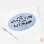 Quality Time Autoharp Oval Sticker (Envelop)