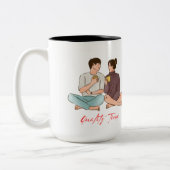 Quality Time Blijf bij elkaar Tweekleurige Koffiemok (Links)